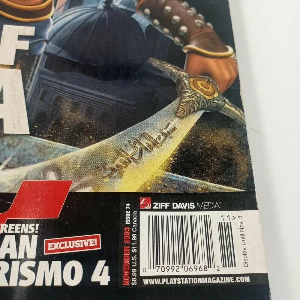 PlayStation Magazine Prince Of Persia 03 Issue 74 INCLUDES DEMO DISC *MINOR WEAR